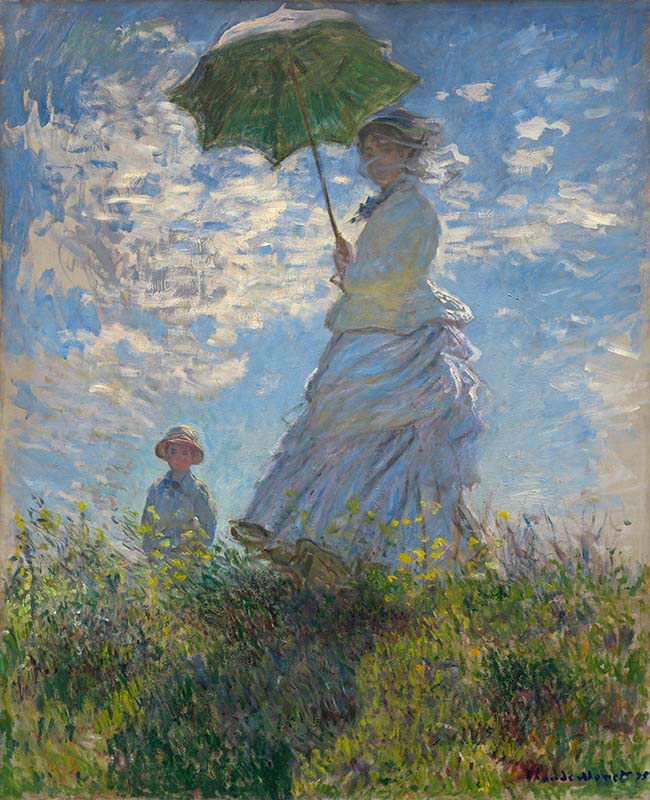 Woman with a Parasol Madame Monet and Her Son
